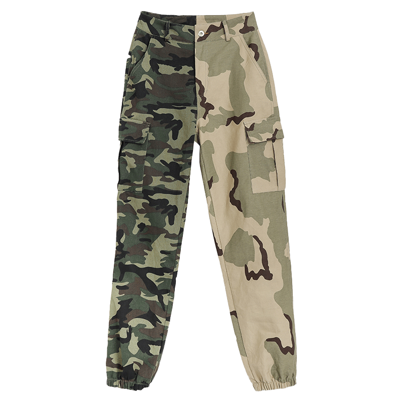 Check out these stylish and durable women's camo pants. 2 tone legs for a fashion charged update to a fresh fitted silhouette. SPITGAN.COM