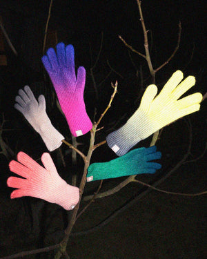 Color Blend Knit Gloves