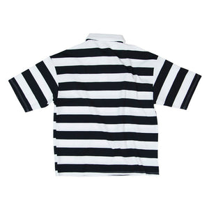 Premium Oversized Striped Polo Shirt