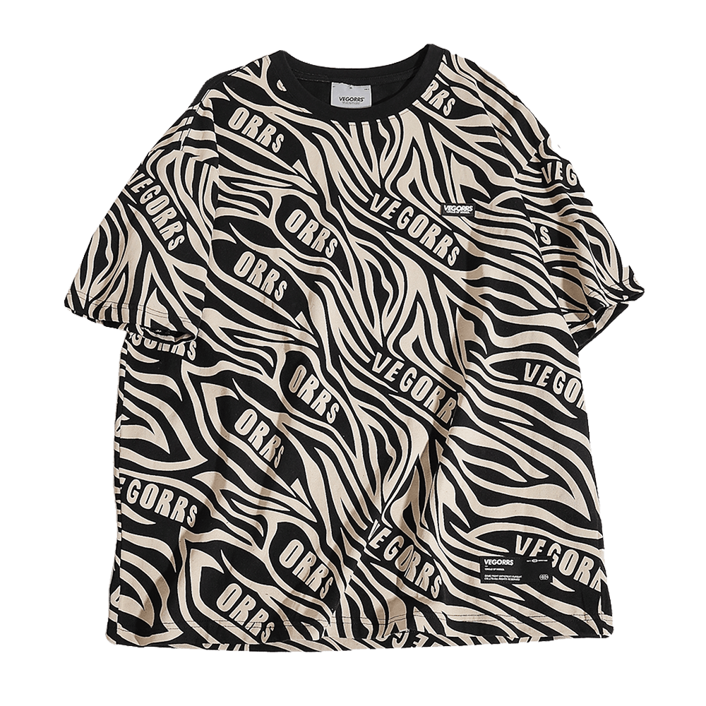 Oversized Zebra Print Tees – SPITGAN Emporium